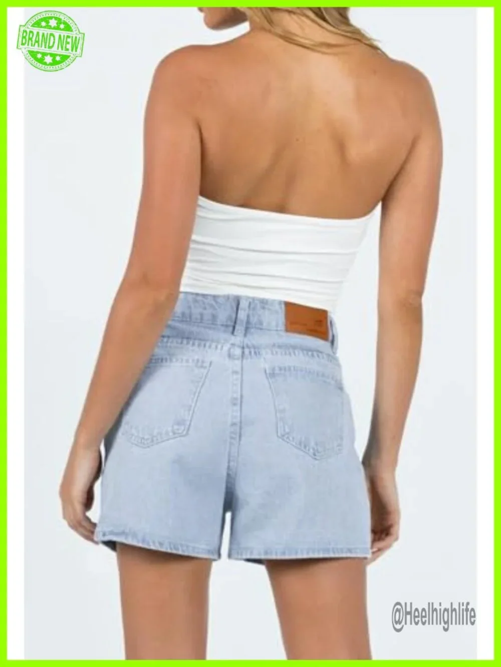 Stretchy Denim Cut Off Jean Shorts High Rise Ripped Frayed Summer Hot Shorts